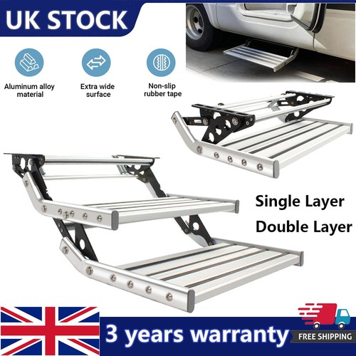 Aluminium caravan step pull - aluminium,