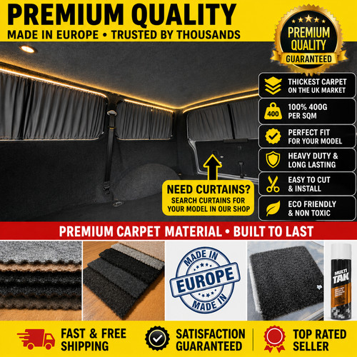 Van lining carpet way - van,