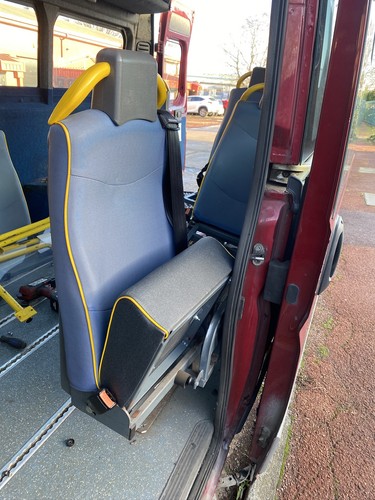 Single folding van seat - single,